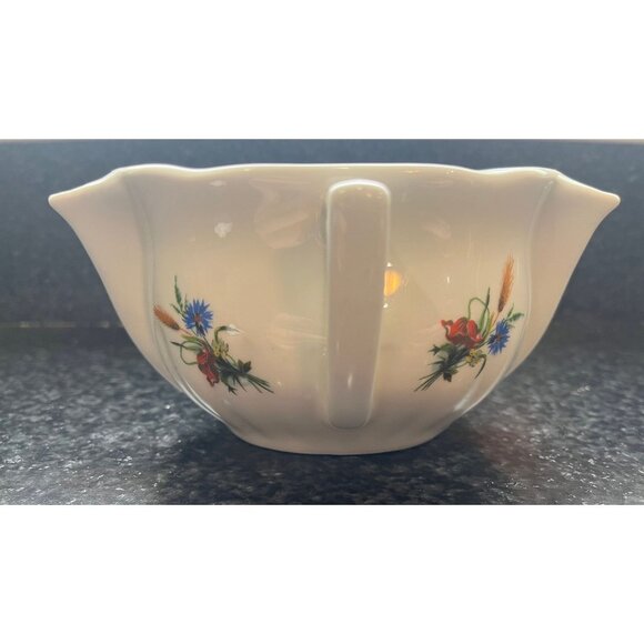 Vtg Pillivuyt Porcelain Floral Design 8 oz Sauce or Gravy Boat - Picture 1 of 9